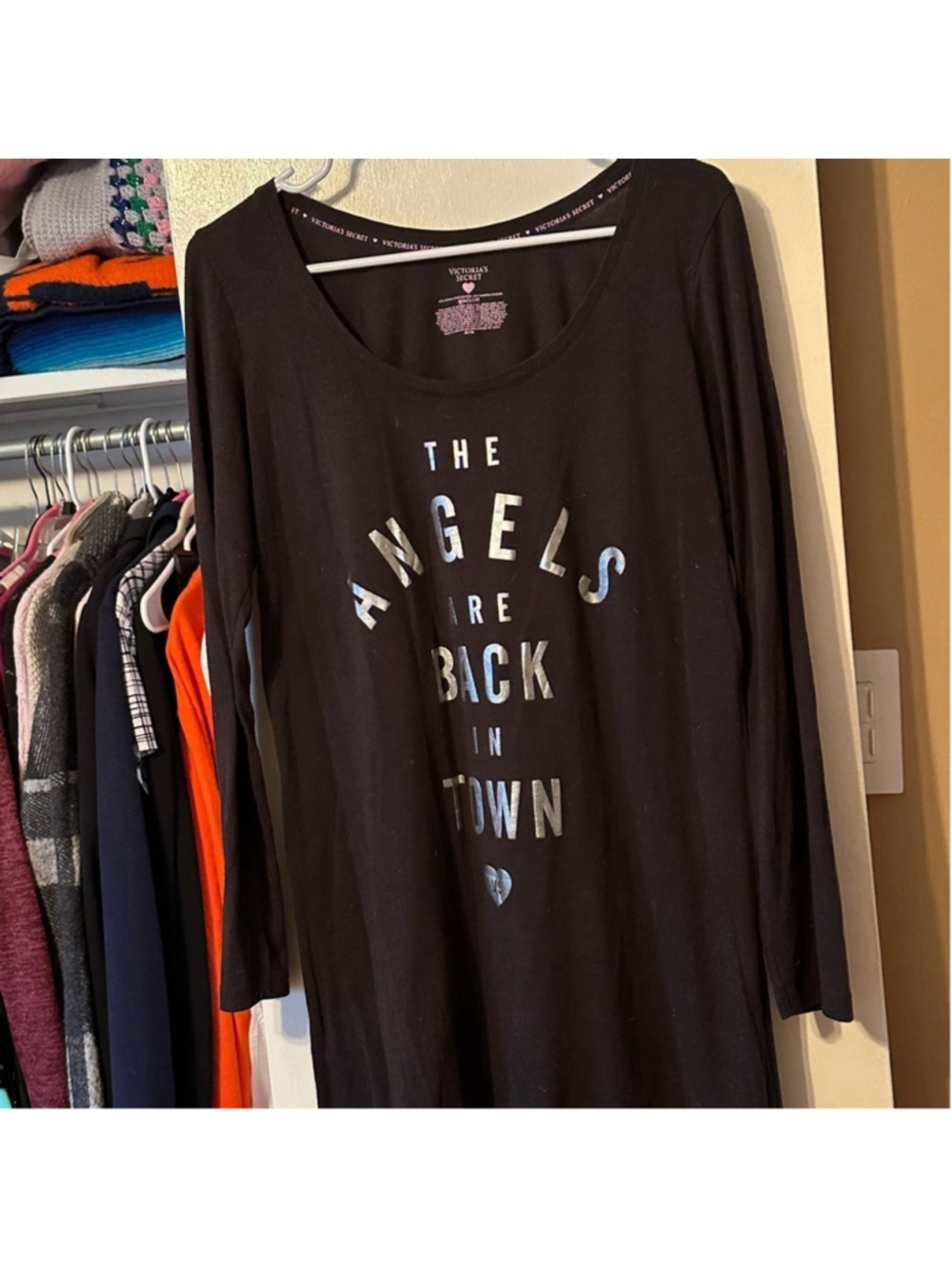 Victoria's Secret Black Long Sleeve Dress